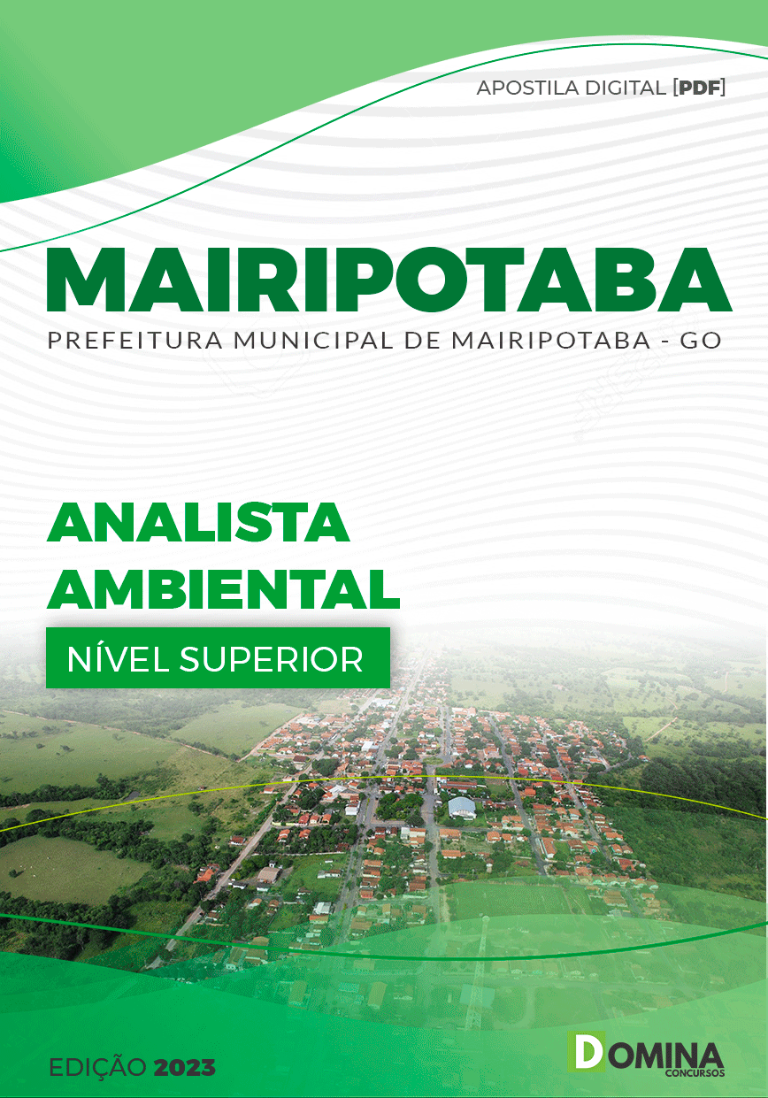 Apostila Pref Mairipotaba GO 2023 Analista Ambiental