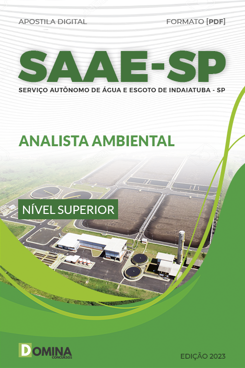 Apostila SAAE Indaiatuba SP 2023 Analista Ambiental