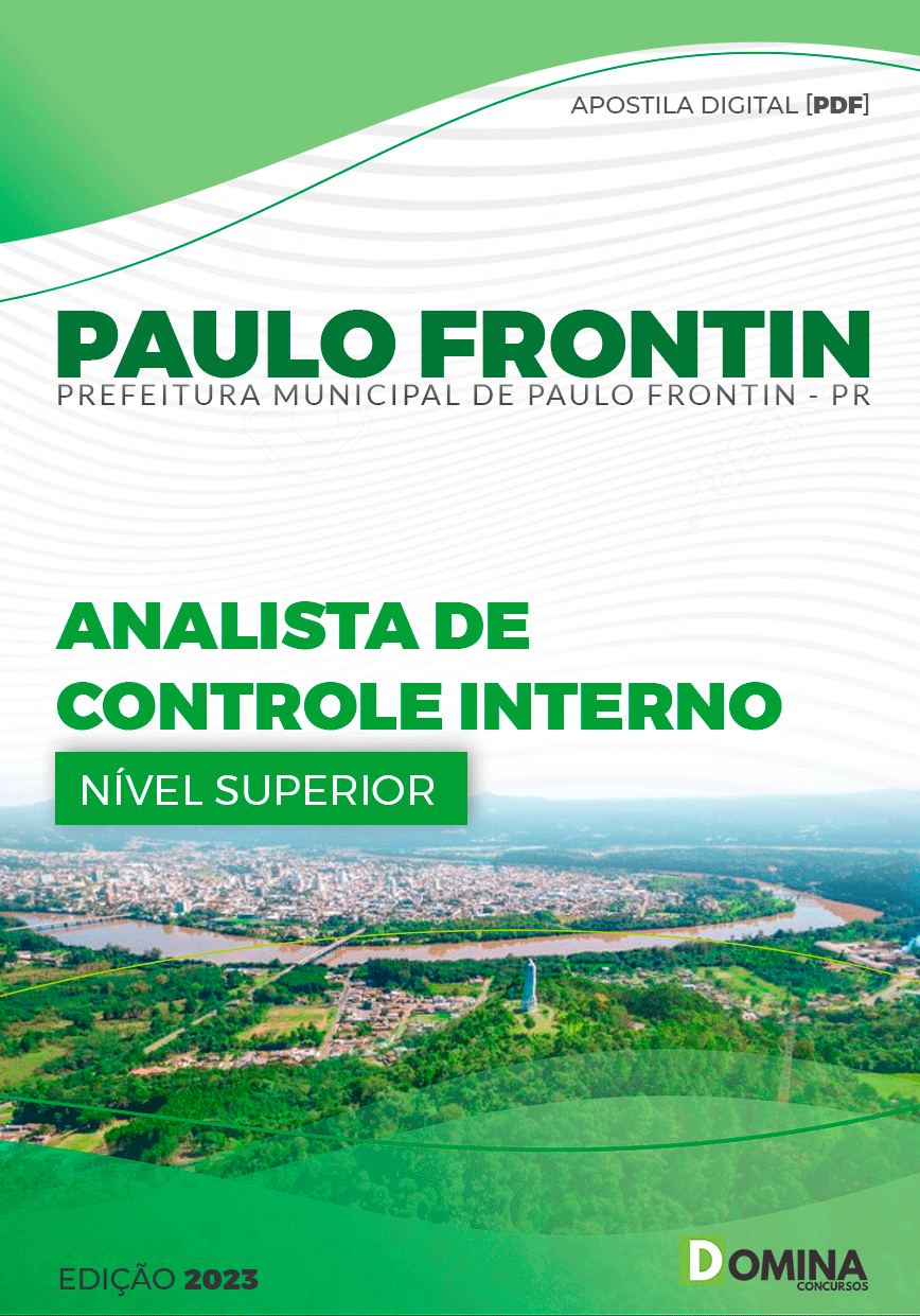 Apostila Pref Paulo Frontin PA 2023 Analista Controle Interno