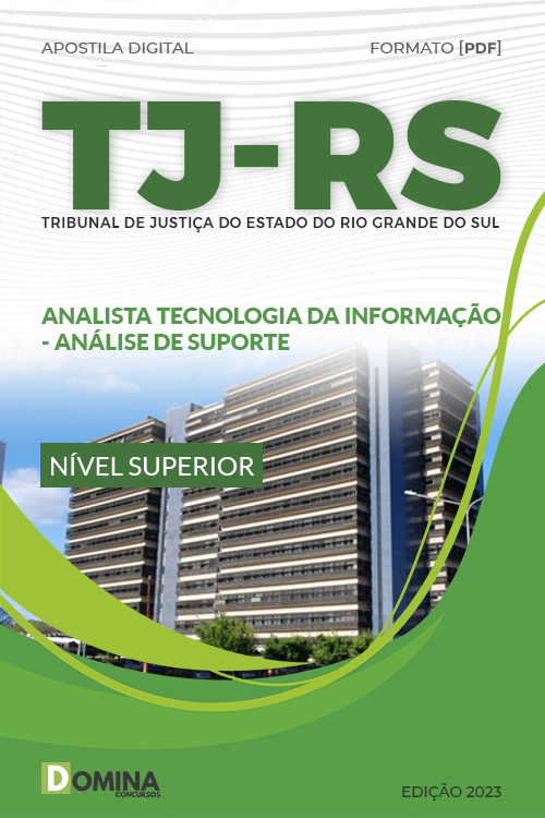 Apostila TJ RS 2023 Analista Tecnologia Informação Análise Suporte