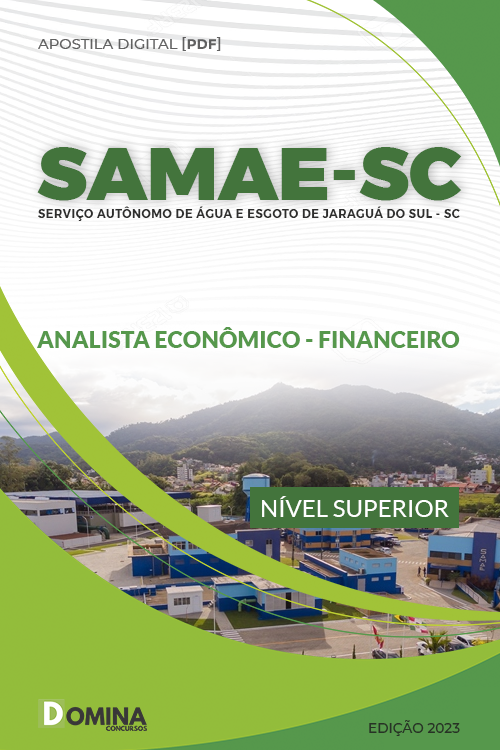 Apostila SAMAE Jaraguá Su SC 2023 Analista Econômico Financeiro
