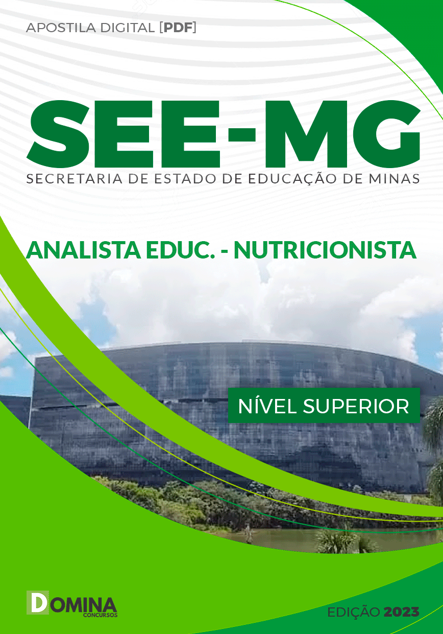 Apostila SEE MG 2023 Analista Educacional Nutricionista
