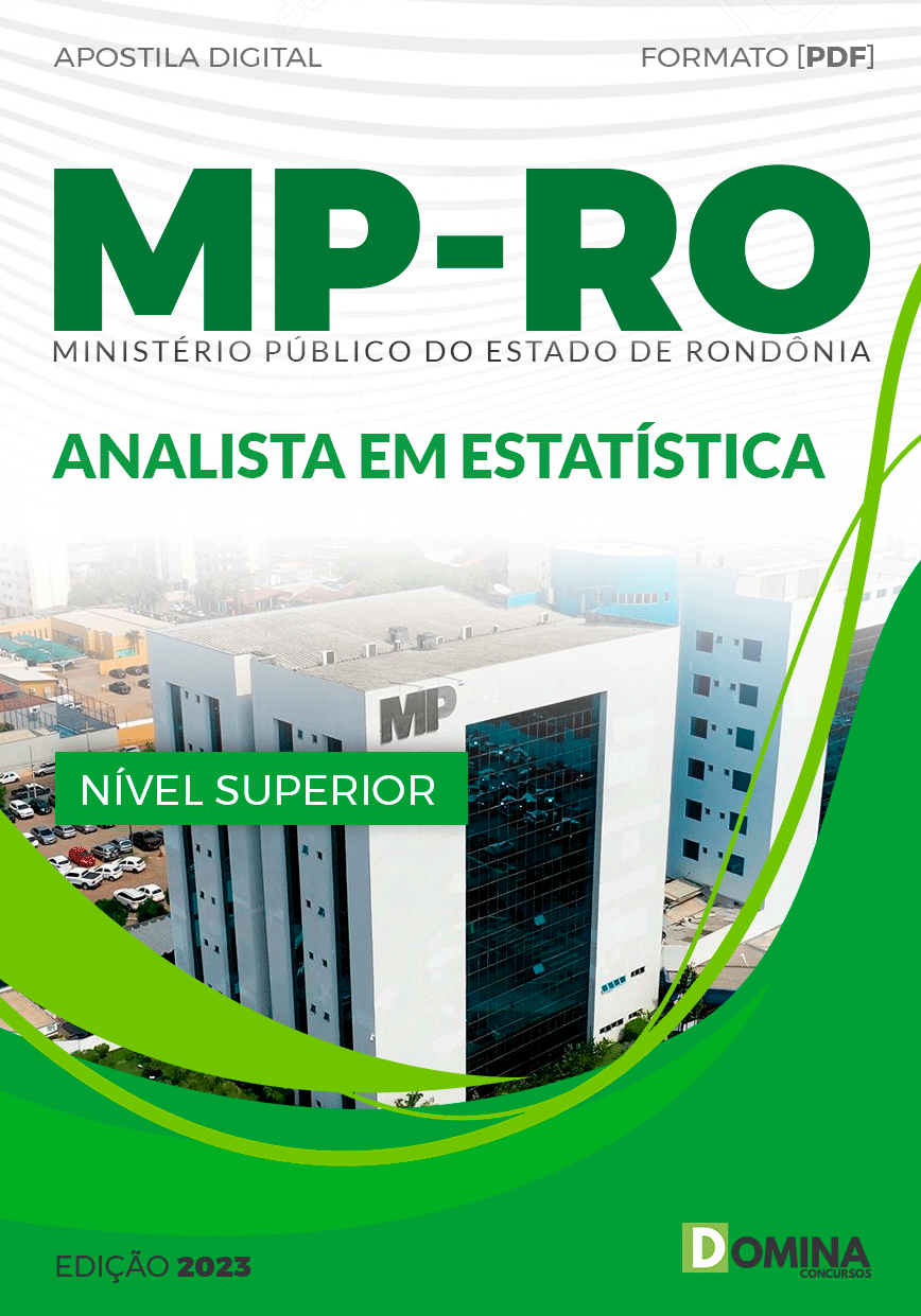 Apostila Concurso MP RO 2023 Analista Estatística