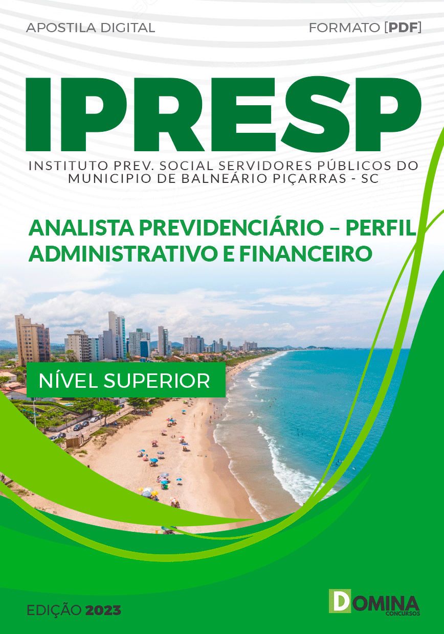 Apostila IPRESP Balneário Piçarras SC 2023 Analista Administrativo