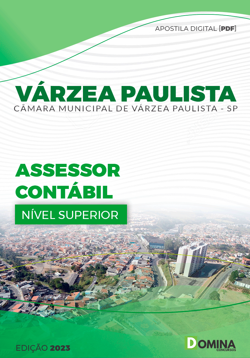 Apostila Câmara Várzea Paulista SP 2023 Assessor Contábil