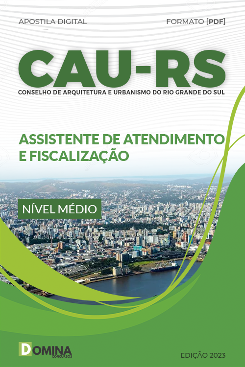 Apostila CAU RS 2023 Assistente Atendimento Fiscalização