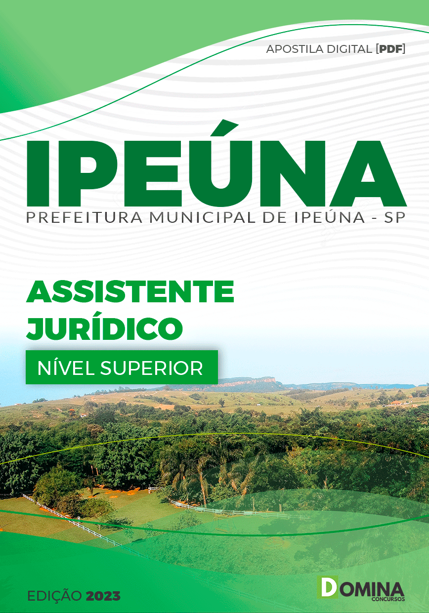 Apostila Concurso Pref Ipeúna SP 2023 Assistente Jurídico