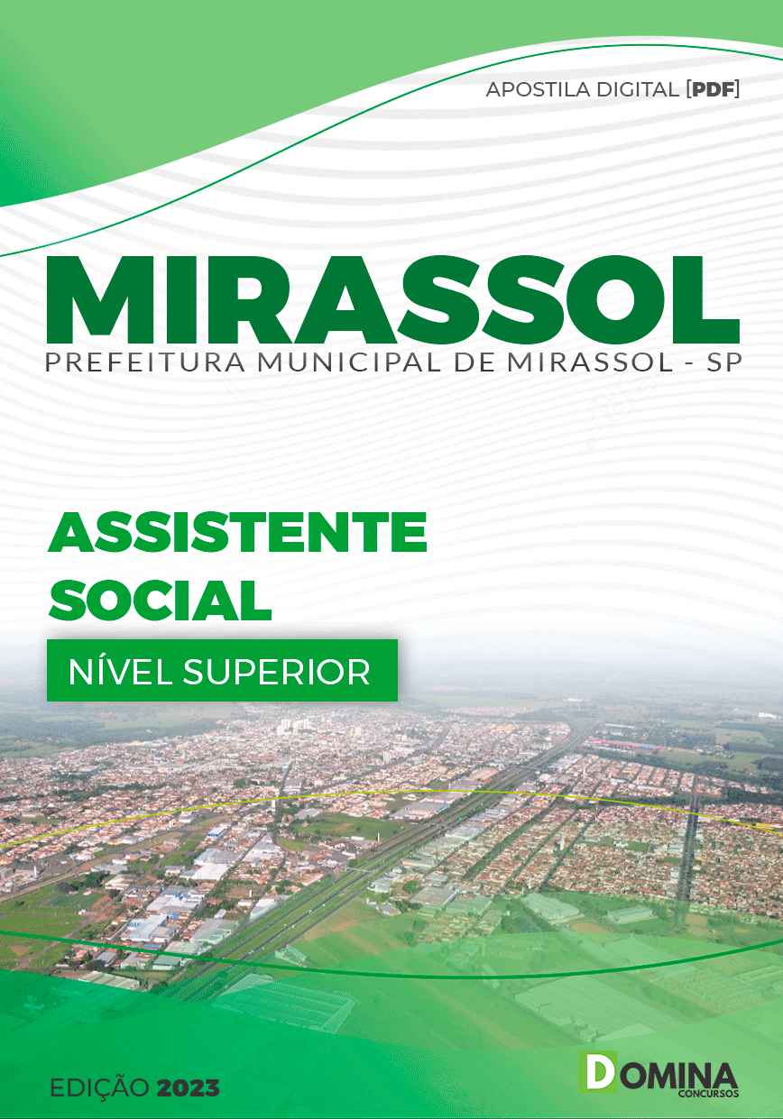 Apostila Digital Pref Mirassol SP 2023 Assistente Social