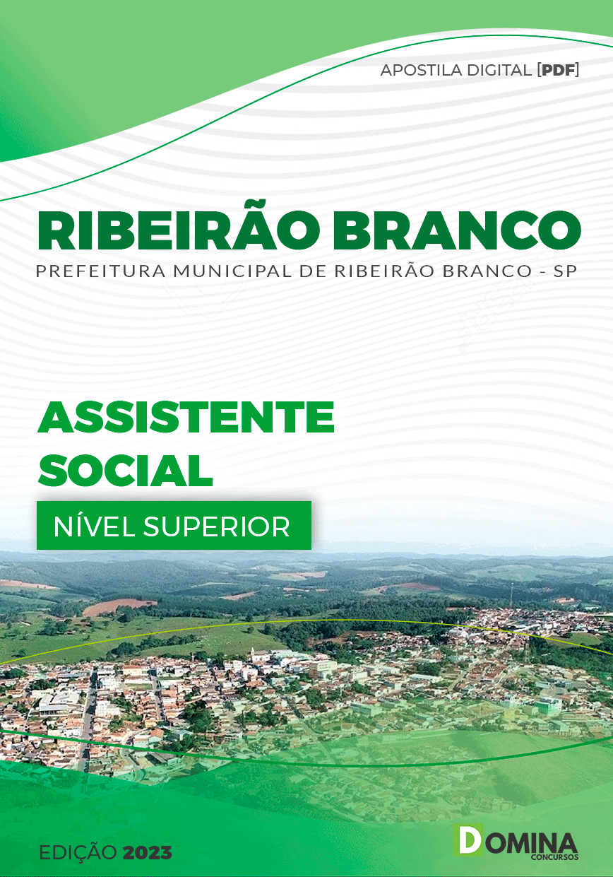 Apostila Pref Ribeirão Branco SP 2023 Assistente Social