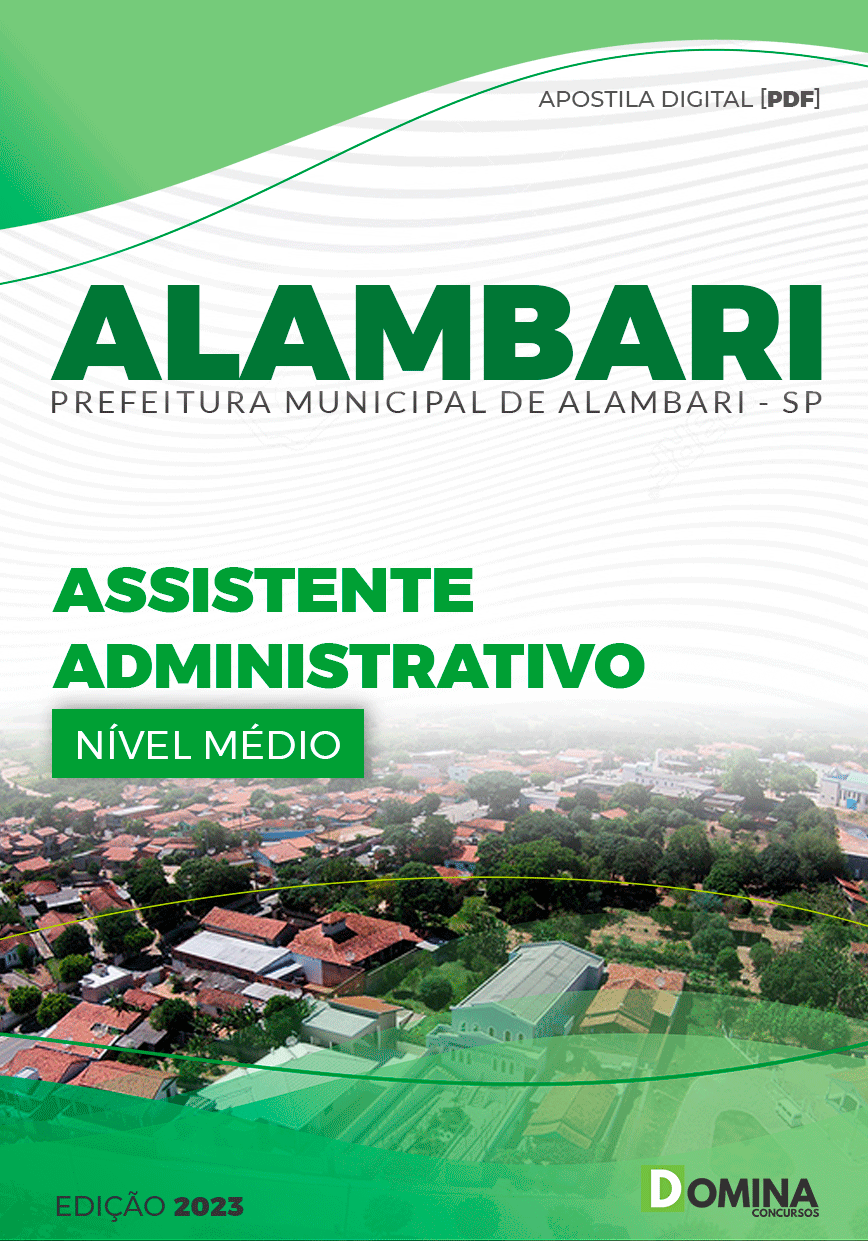 Apostila Pref Alambari SP 2023 Assistente Administrativo