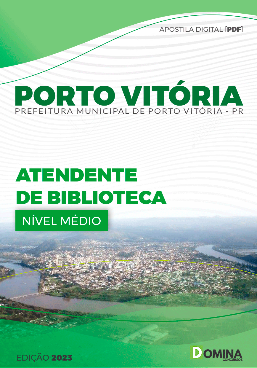 Apostila Pref Porto Vitória PR 2023 Atendente Biblioteca