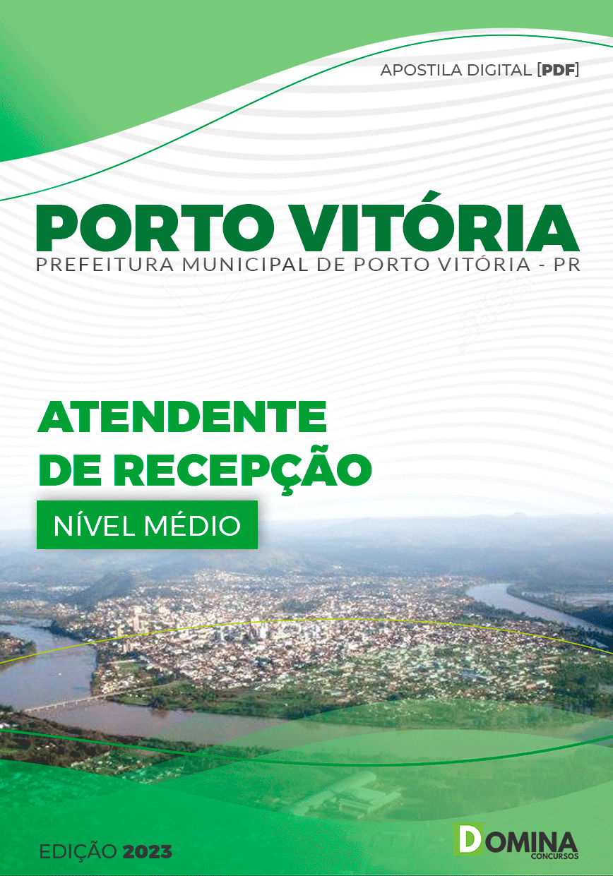 Apostila Pref Porto Vitória PR 2023 Atendente Recepção