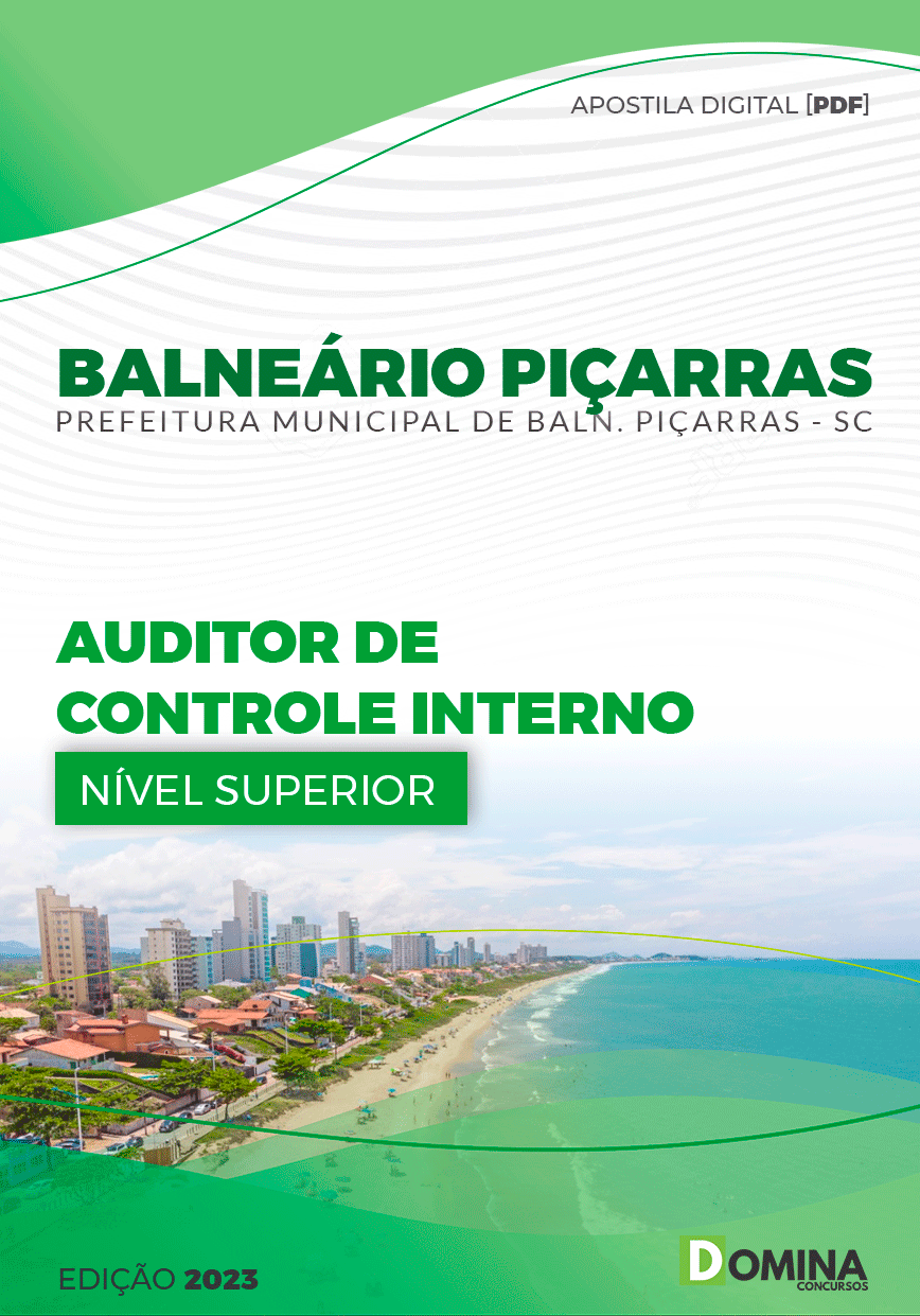 Apostila Pref Balneário Piçarras SC 2023 Auditor Controle Interno
