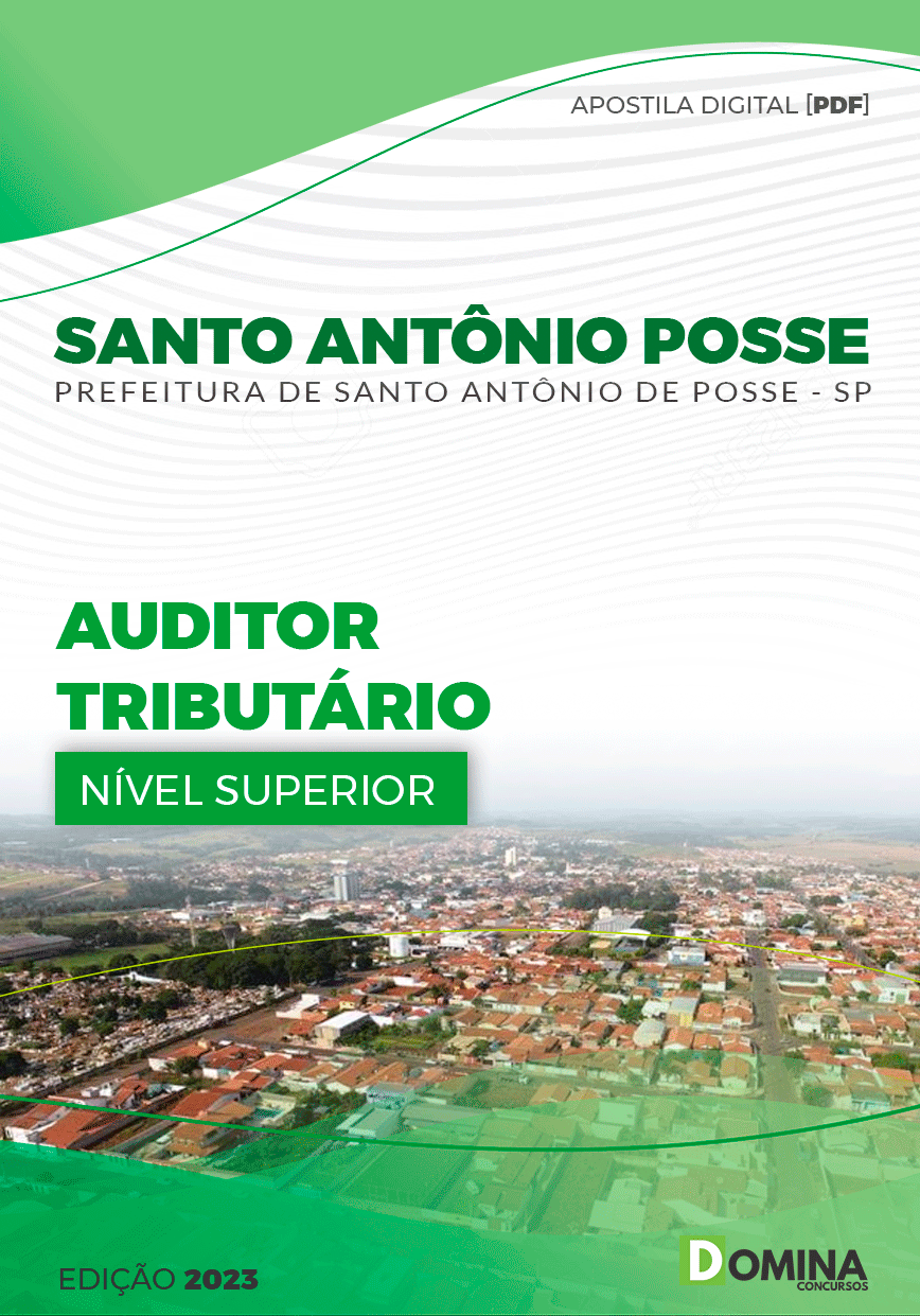 Apostila Pref Santo Antônio Posse SP 2023 Auditor Tributário