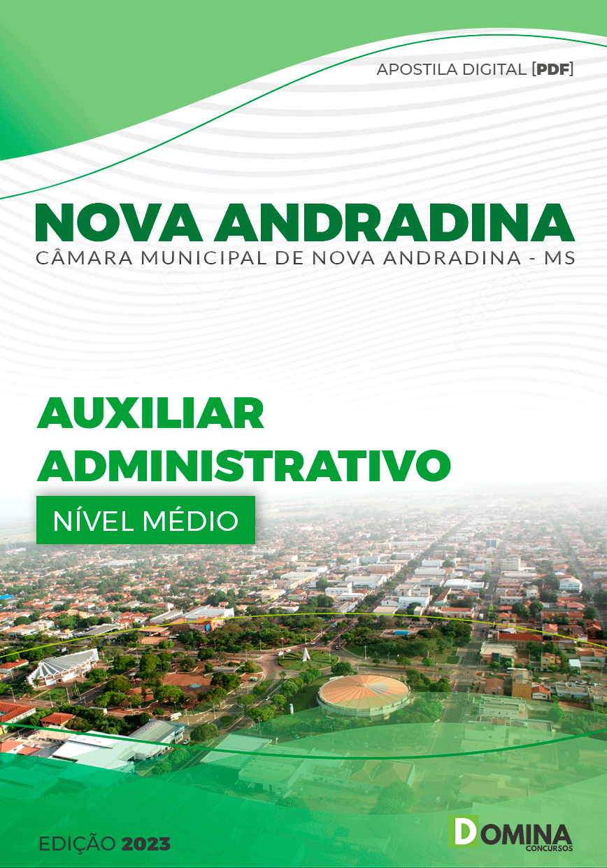 Apostila Pref Andradina MG 2023 Auxiliar Administrativo