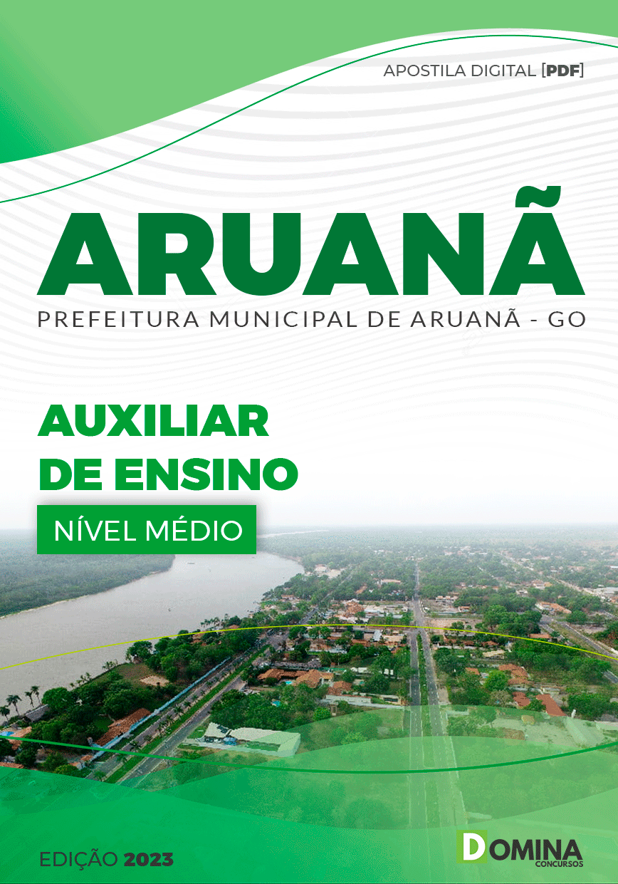 Apostila Concurso Pref Aruanã GO 2023 Auxiliar Ensino
