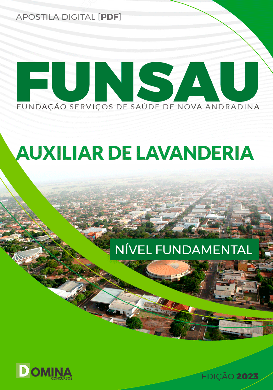 Apostila Funsau Andradina MG 2023 Auxiliar Lavanderia