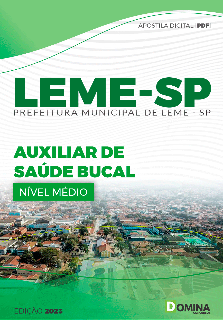 Apostila Concurso Pref Leme SP 2023 Auxiliar Saúde Bucal