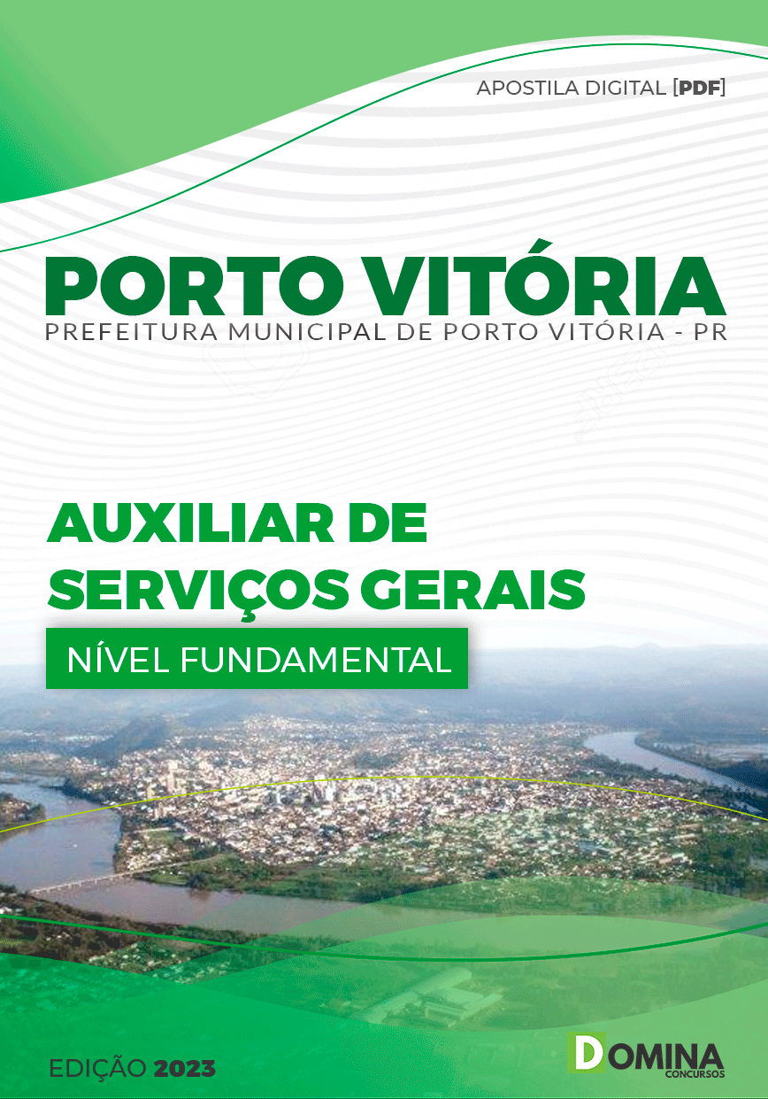 Apostila Pref Porto Vitória PR 2023 Auxiliar Serviços Gerais