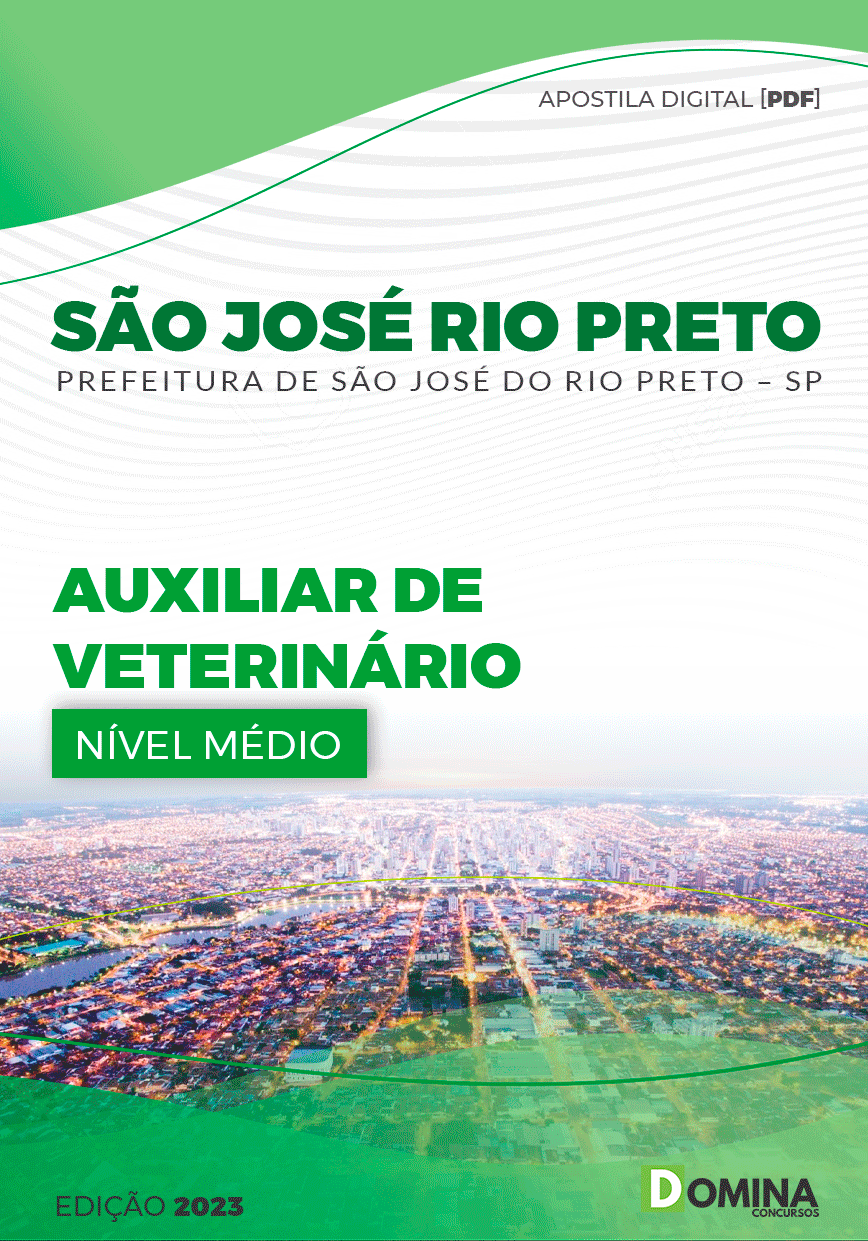 Apostila Pref São José do Rio Preto SP 2023 Auxiliar Veterinário