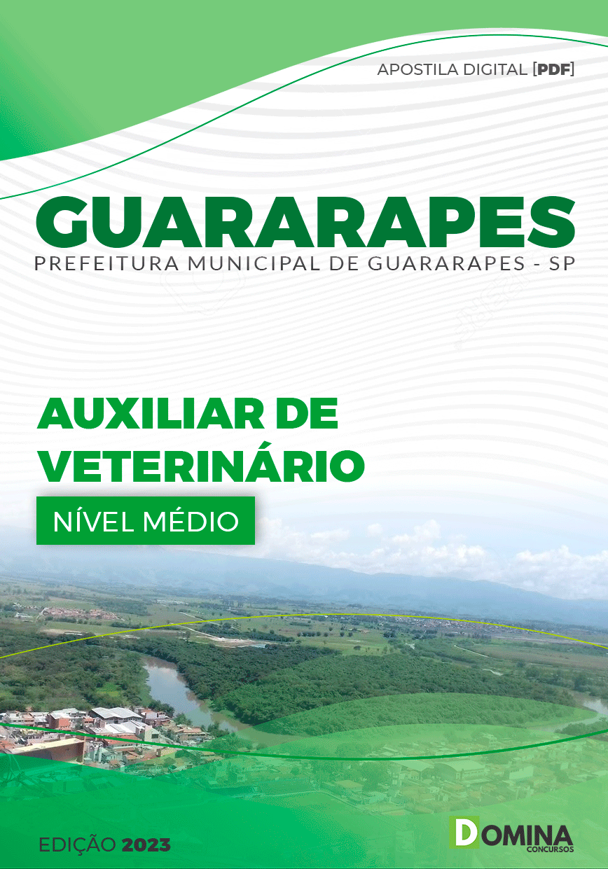 Apostila Pref Guararapes SP 2023 Auxiliar Veterinário