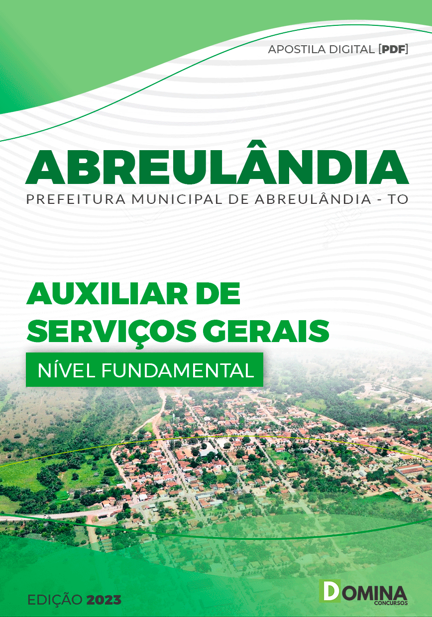 Apostila Pref Abreulândia TO 2023 Auxiliar Serviços Gerais