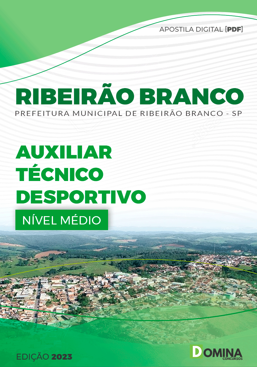 Apostila Pref Ribeirão Branco SP 2023 Auxiliar Técnico Desportivo