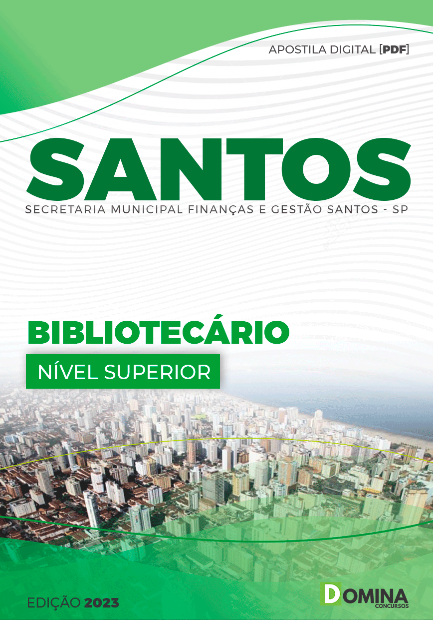 Apostila Concurso Pref Santos SP 2023 Bibliotecário