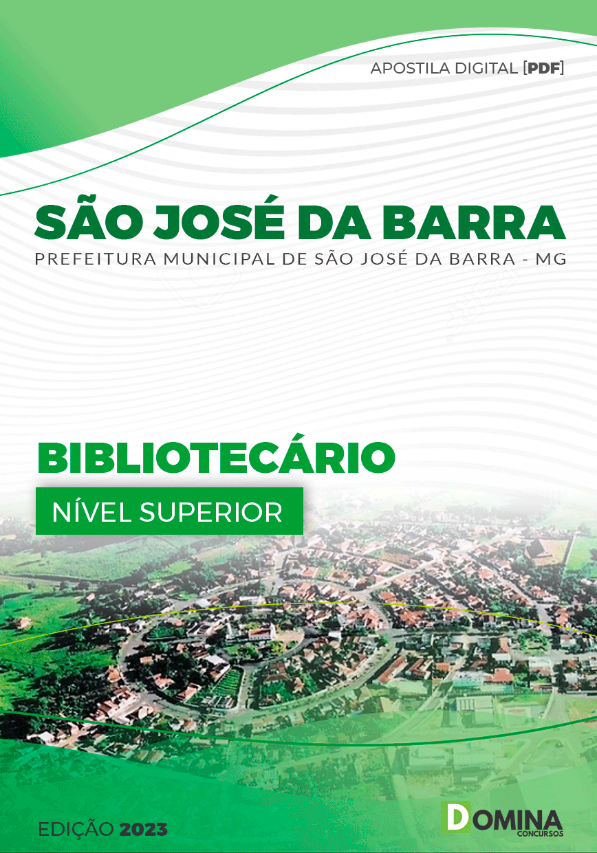 Apostila Pref São José da Barra MG 2023 Bibliotecário
