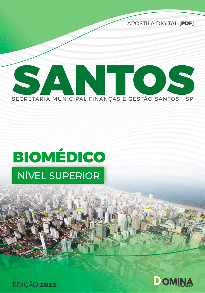 Apostila Concurso Pref Santos SP 2023 Biomédico