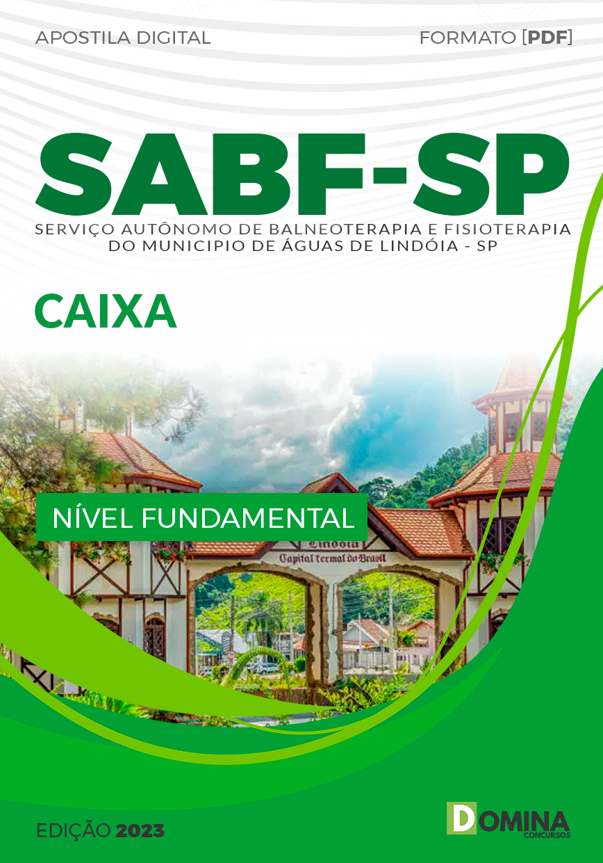 Apostila Digital Concurso SABF SP 2023 Caixa