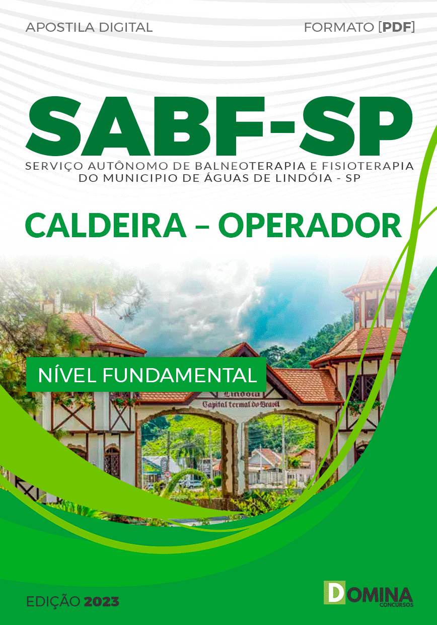 Apostila Digital Concurso SABF SP 2023 Caldeira Operador