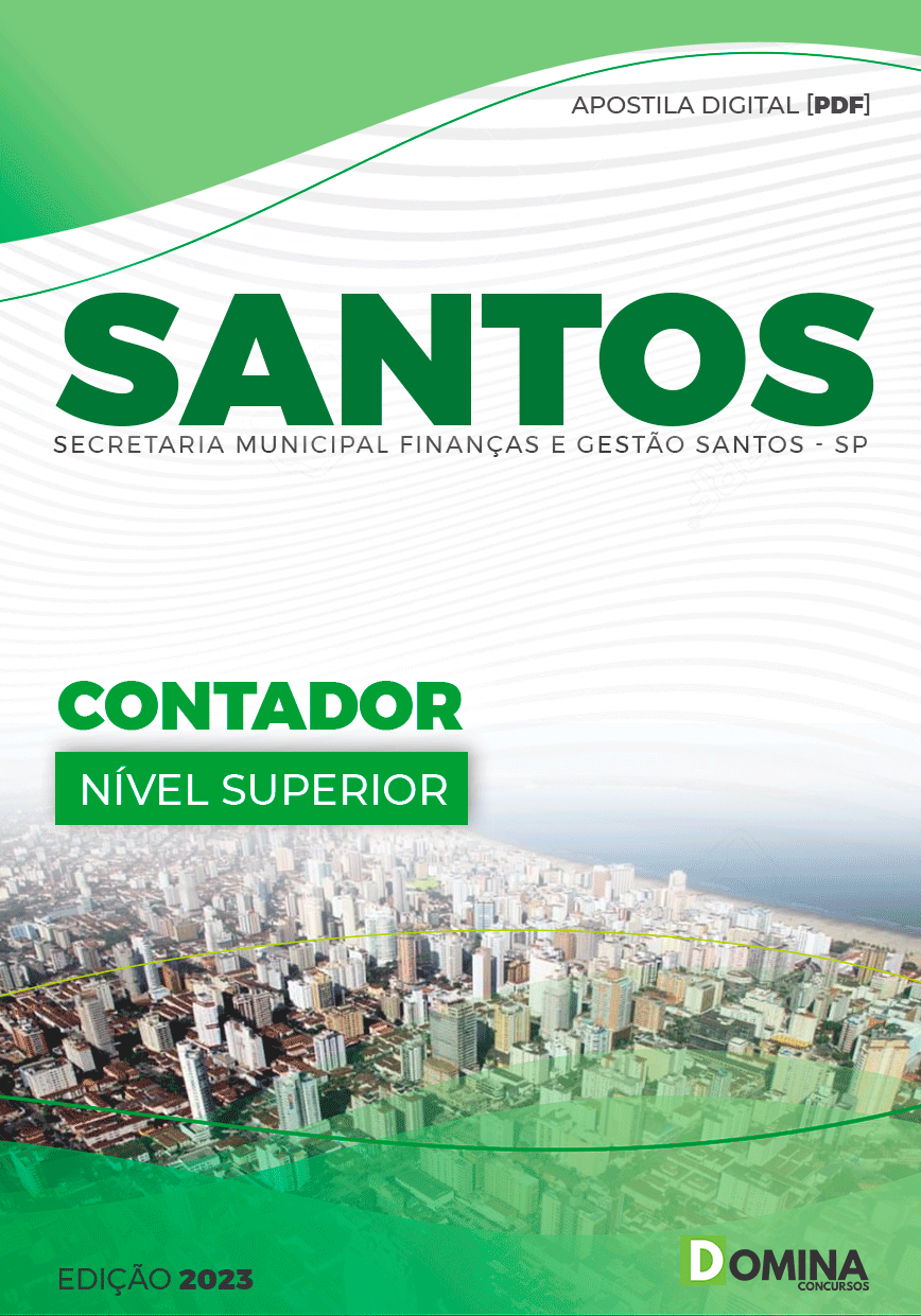 Apostila Concurso Pref Santos SP 2023 Contador