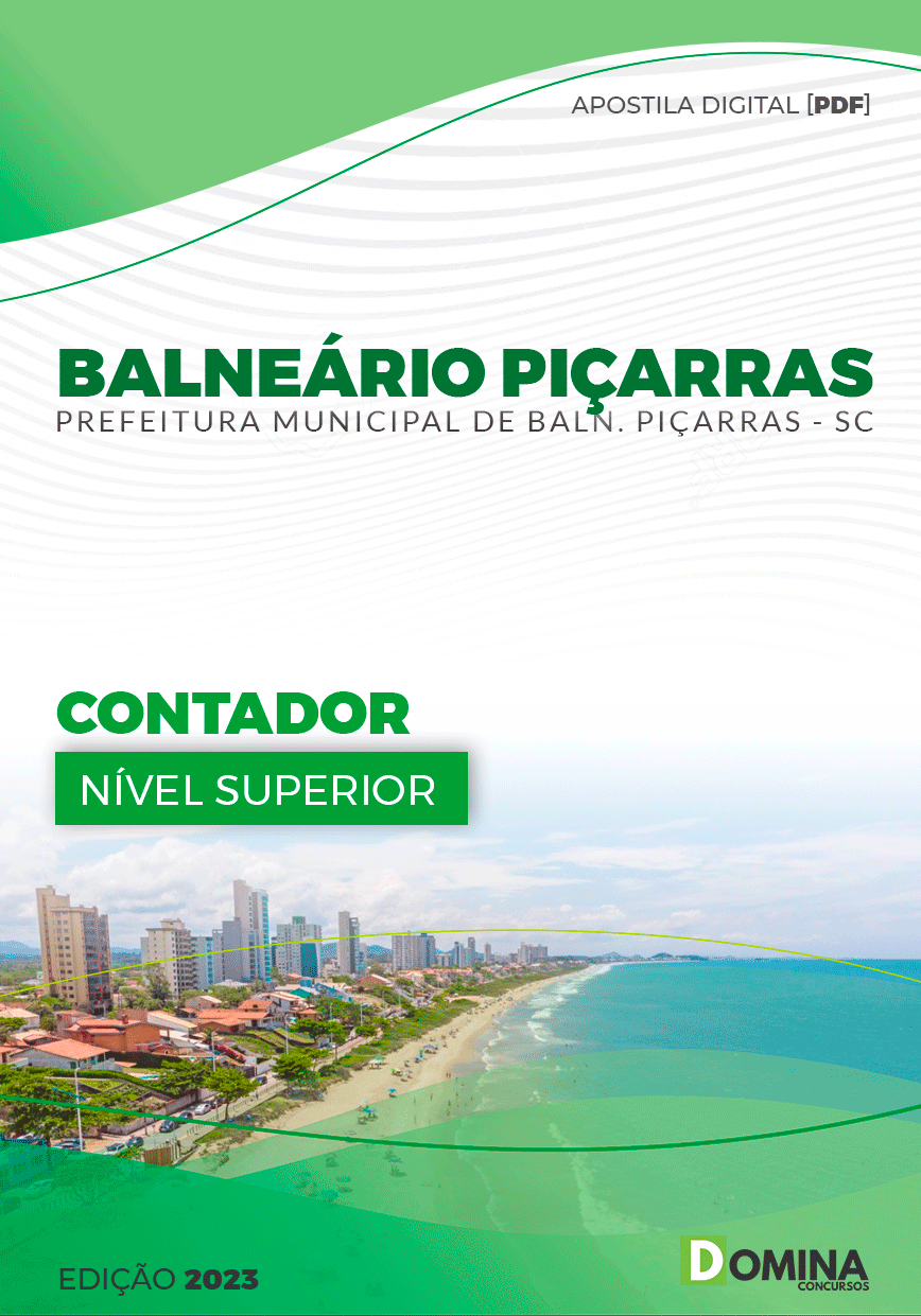 Apostila Pref Balneário Piçarras SC 2023 Contador