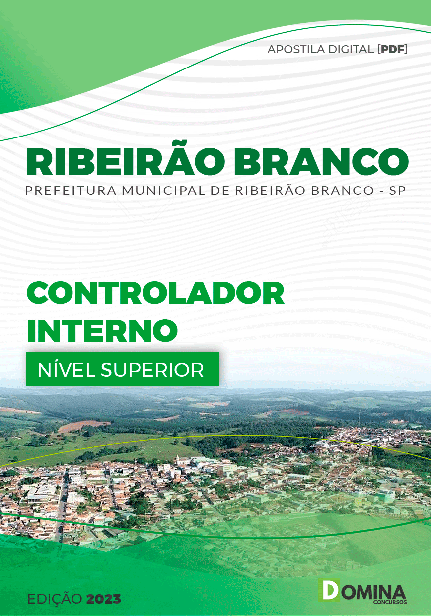 Apostila Pref Ribeirão Branco SP 2023 Controlador Interno