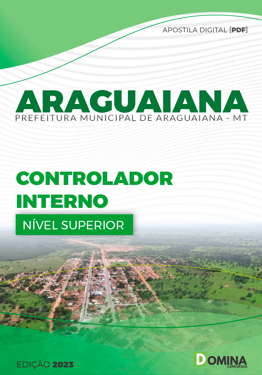 Apostila Digital Pref Araguaiana MT 2023 Controlador Interno
