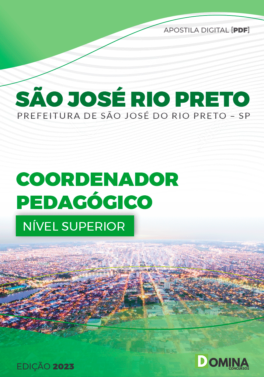 Apostila Pref São José do Rio Preto SP 2023 Coordenador Pedagógico