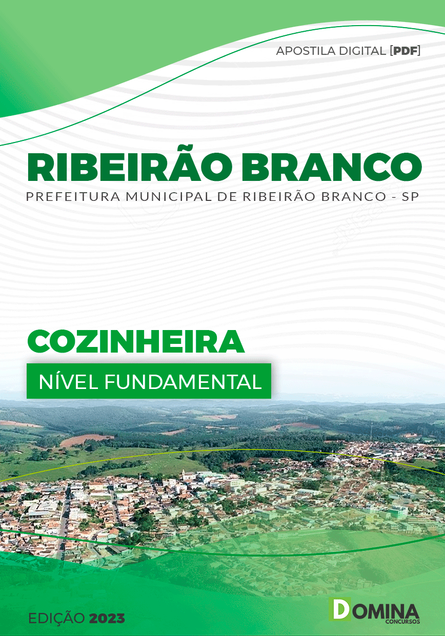 Apostila Pref Ribeirão Branco SP 2023 Cozinheira
