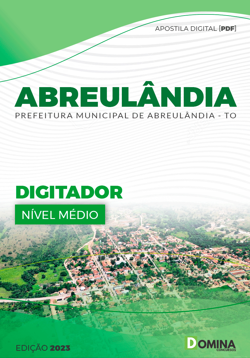 Apostila Digital Pref Abreulândia TO 2023 Digitador