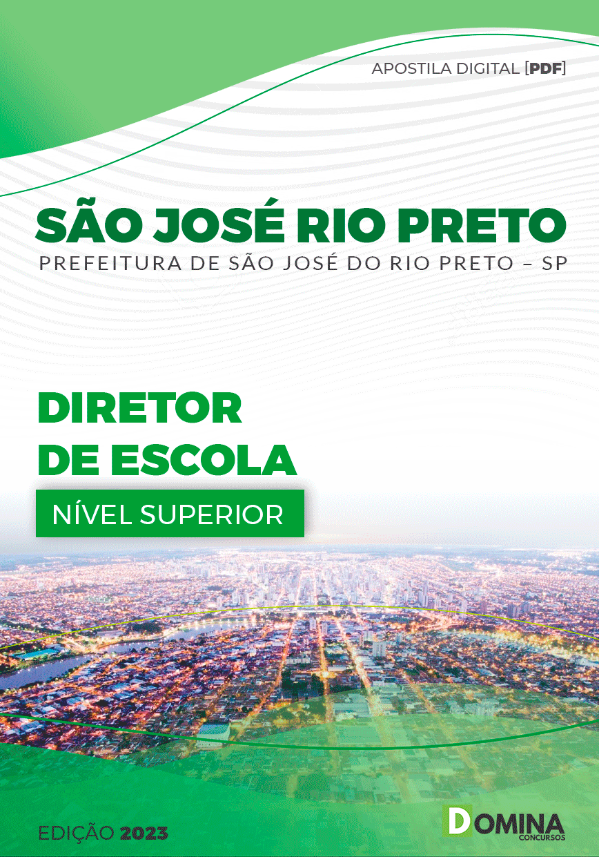 Apostila Pref São José do Rio Preto SP 2023 Diretor Escola