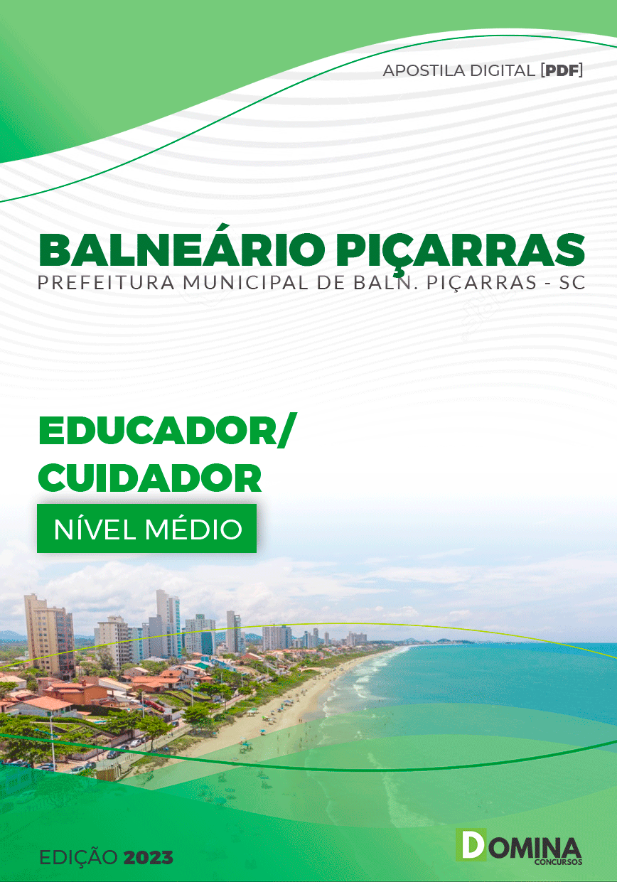 Apostila Pref Balneário Piçarras SC 2023 Educador Cuidador