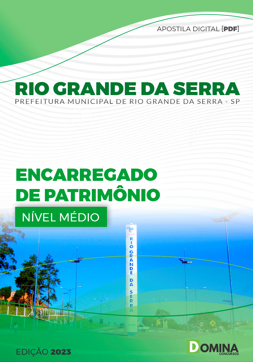 Apostila Pref Rio Grande da Serra SP 2023 Encarregado Patrimônio