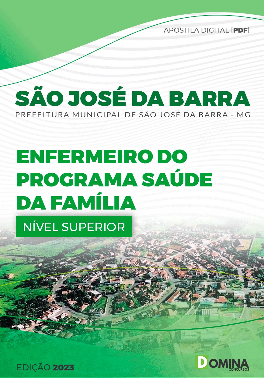 Apostila Pref São José da Barra MG 2023 Enfermeiro Programa Saúde