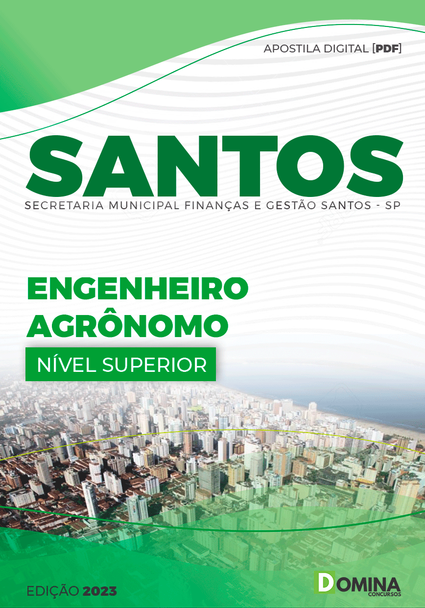 Apostila Concurso Pref Santos SP 2023 Engenheiro Agrônomo