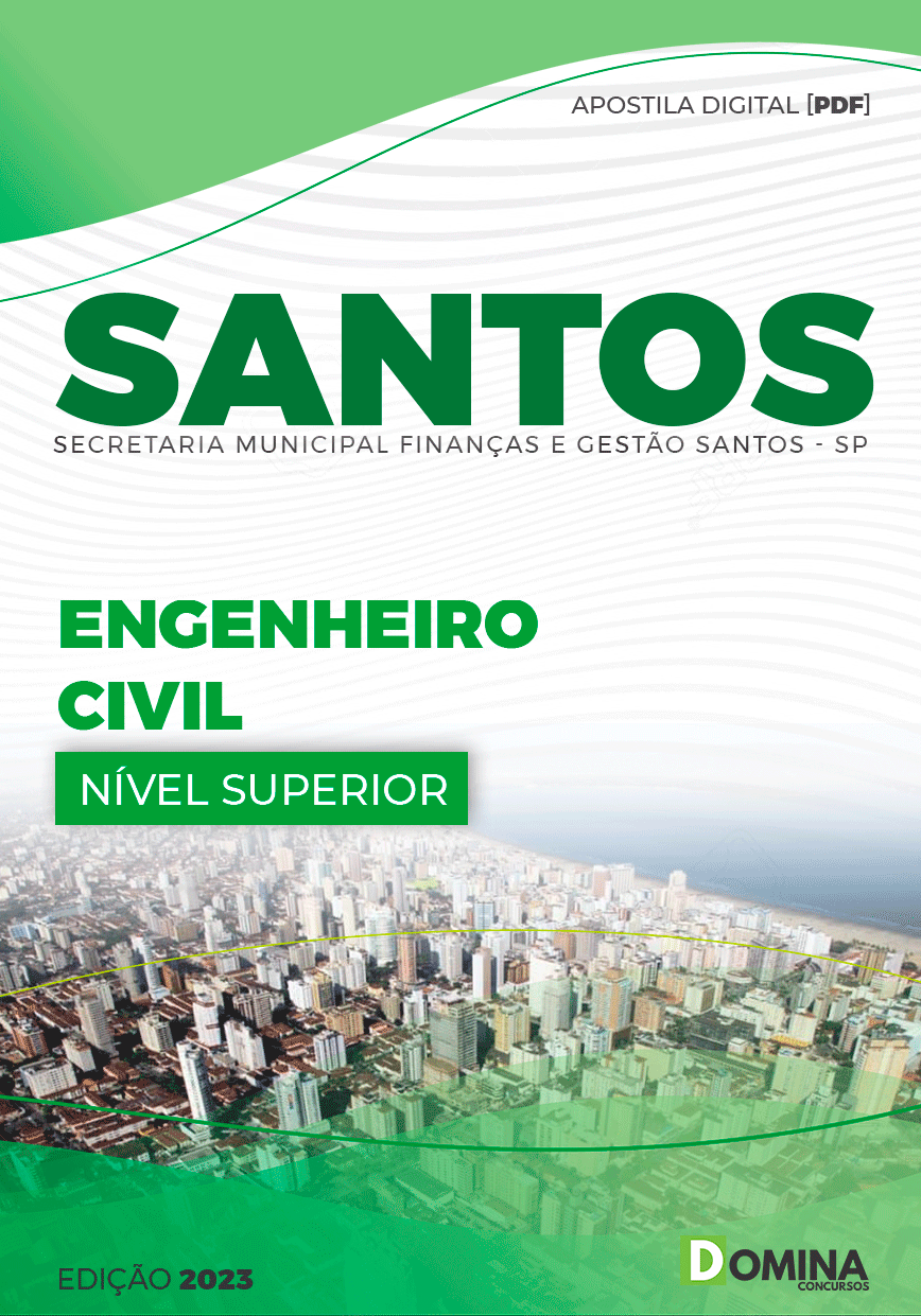 Apostila Concurso Pref Santos SP 2023 Engenheiro Civil