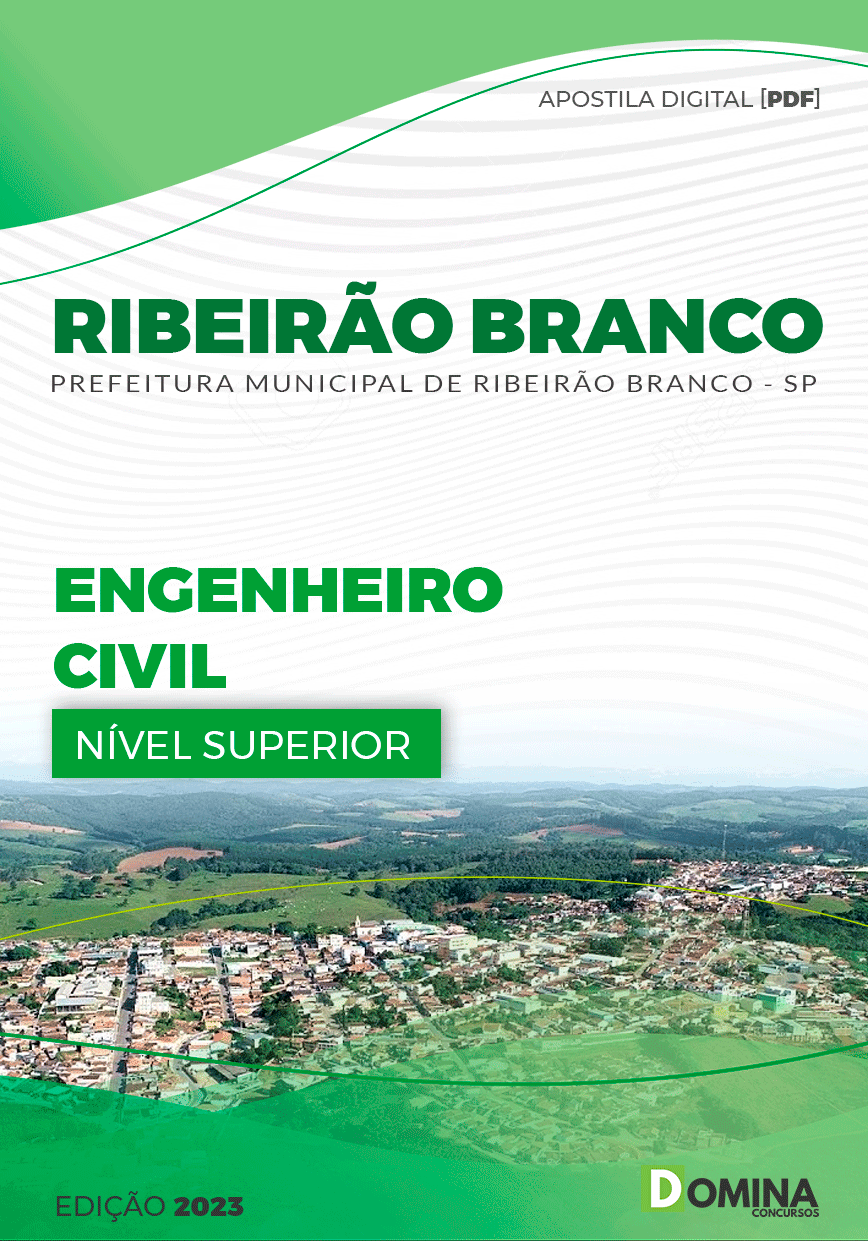 Apostila Pref Ribeirão Branco SP 2023 Engenheiro Civil