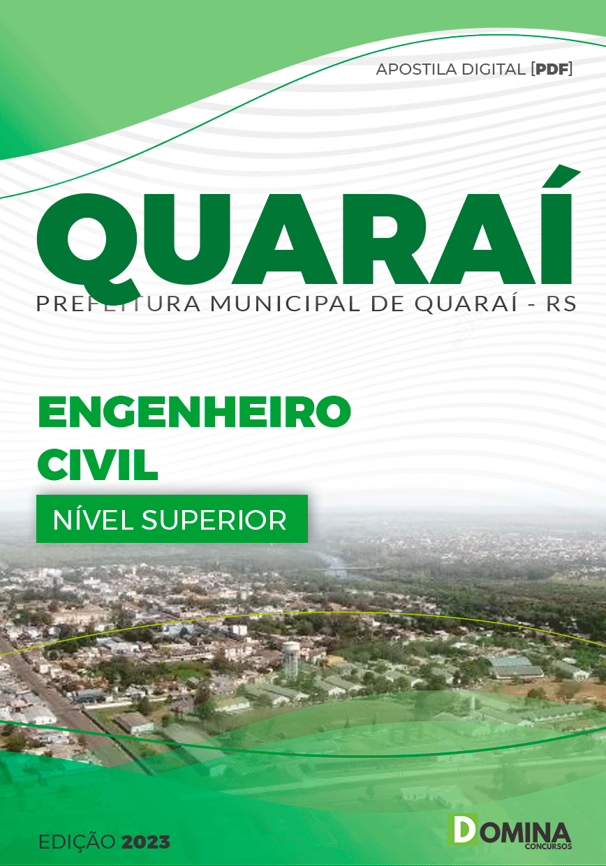 Apostila Concurso Pref Quaraí RS 2023 Engenheiro Civil