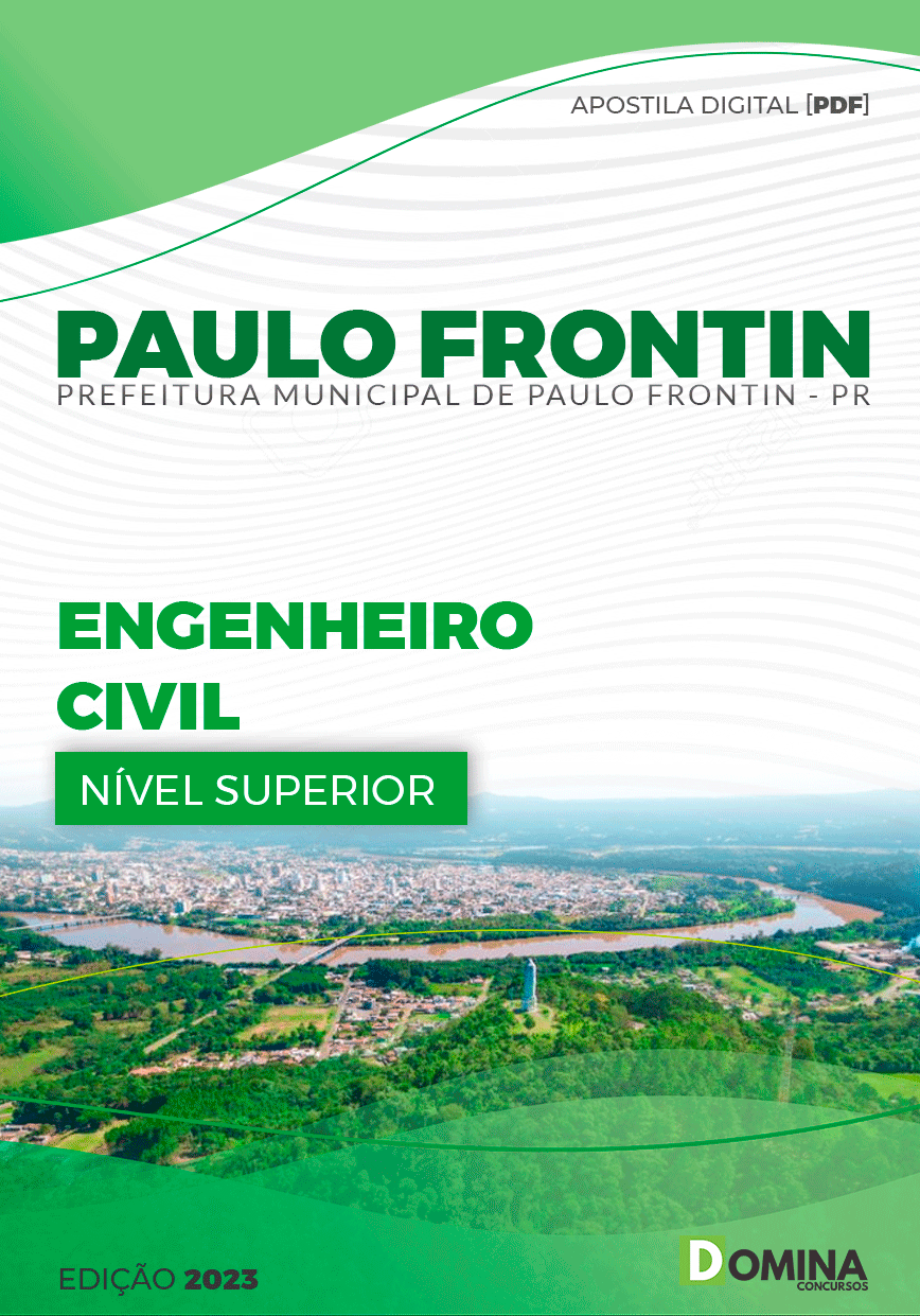 Apostila Pref Paulo Frontin PA 2023 Engenheiro Civil