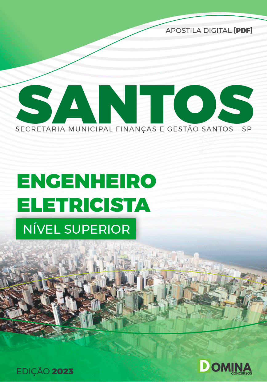 Apostila Concurso Pref Santos SP 2023 Engenheiro Eletricista