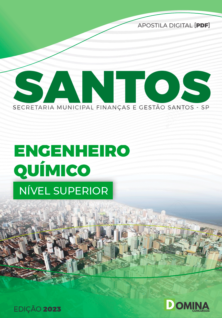 Apostila Concurso Pref Santos SP 2023 Engenheiro Químico